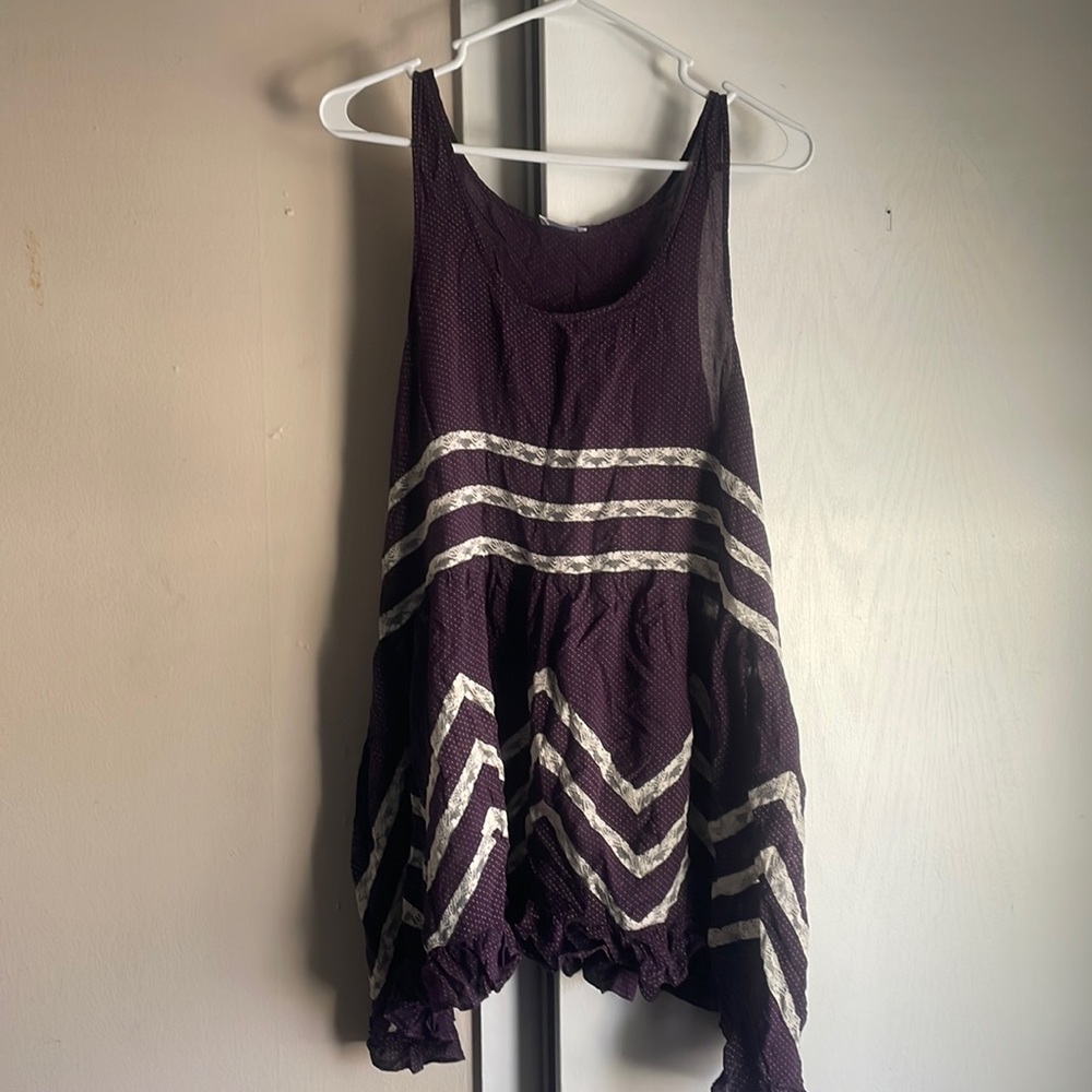 Free people- Voile and lace trapeze slip